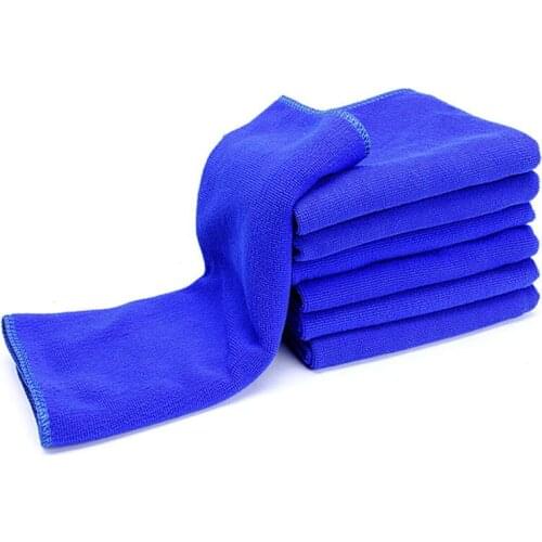 40*40 CM Microfiber Cleaning Cloth Blue Color Kitchen Absorbent Cleaning Towels Soft Eco-Friendly Car Auto Wash Cloth P0.2