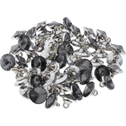 50pcs 14mm Crystal Sewing Buttons Cloth Buttons For DIY Sewing Clothing