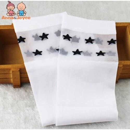 9pairs/lot Summer Girls Stockings Cartoon Cotton Print High Knit Stocking Kids Overknee Stockings