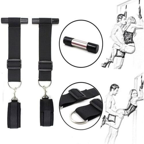 BDSM Bondage Gear Adult Sex Hanging Door Handcuffs Erotic Sex Toys For Woman Couples Restraint Strap Slave Fetish Sex Products