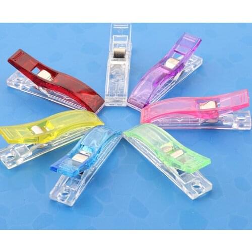 20PCS Big Clips Multicolor Patchwork Sewing Hemming Tool Accessory Quilting Plastic Clip DIY Crafts Accessories Pince Coutur