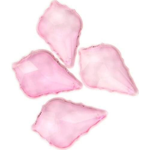 50mm Various Color Crystal Maple Leaf Glass Chandelier Pendant K9 Crystal Shine For DIY Part Home Party Wedding Decoration