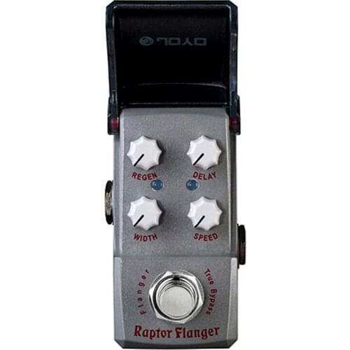 JOYO JF-327 Ironman series mini pedal Raptor Flanger Effect guitar pedal Bucket Brigade Design with gold pedal connector