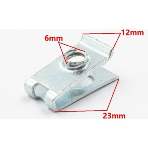 KA LI LI coherer nut push in washers retainer clip fastener for Car vehicle 6mm screw metal U-Type gasket