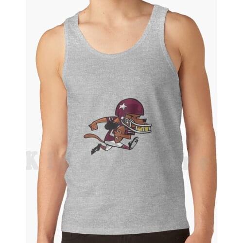 Dog American Football Art Collection Tank Tops Vest Sleeveless Dog Scores College Football Games Football College