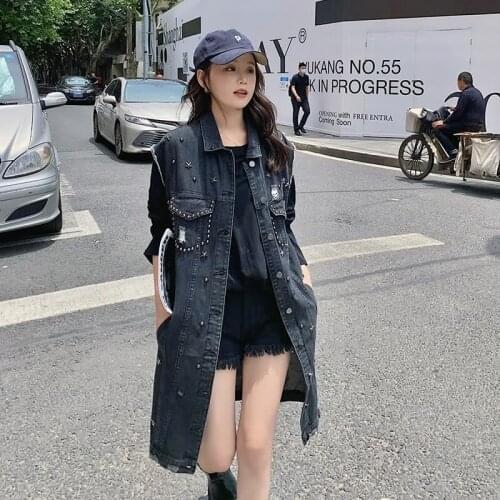 Женские длинные жилеты KUANGNAN China At AliExpress