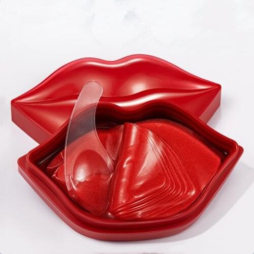 20Pcs Lip Care Mask Cherry Hydrating Moisturizing Lip Mask Anti-Drying Lightening Lip Lines Improving Mask Nutritious Lip Mask