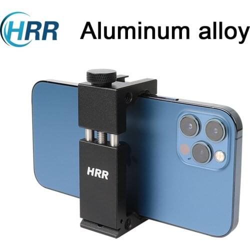 Metal Phone Tripod Mount Adapter Aluminum Smartphone Holder Clip Stand for iPhone Samsung Huawei Xiaomi Cell Phone Accessories