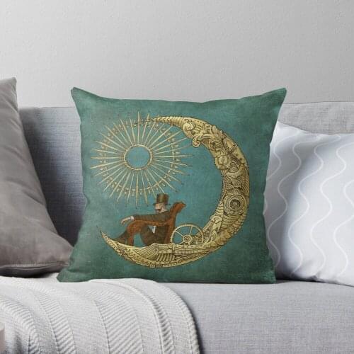 Moon Travel Throw Pillow Cushion Cover Polyester throw pillows case on sofa home living room car seat decor 45x45cm
