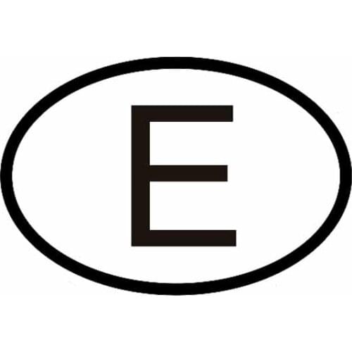 LLY-1095 Personality Car Stickers E Fashion Personality Decal PVC Auto Bumper Windshield Decoration Quality Waterproof Decals