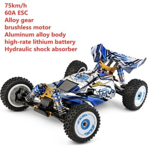 New 2.4G Racing RC Car Competition 75 km/h RTR Metal Chassis 4WD Electric RC Formula Car Remote Control Toys For Children