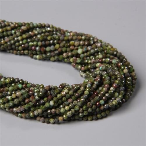 Wholesale Natural Dragons Blood Stone Beads Round Loose Bead 3 4MM Diy Necklace Bracelet Bead For Jewelry Making Strand 15" Gift