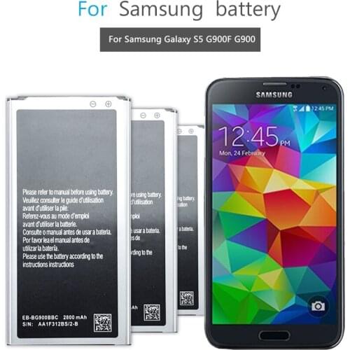 Original Kikiss Battery EB-BG900BBU EB-BG900BBC For Samsung S5 G900S G900F G900M G9008V 9006V 9008W 9006W BateriaG900FD 2800mA