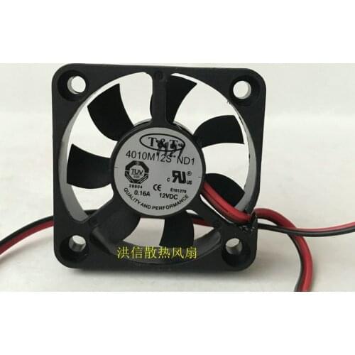 Original T & T 4010m12s ND1 DC12V 0.16A 4cm 4cm 40 * 10mm silent fan