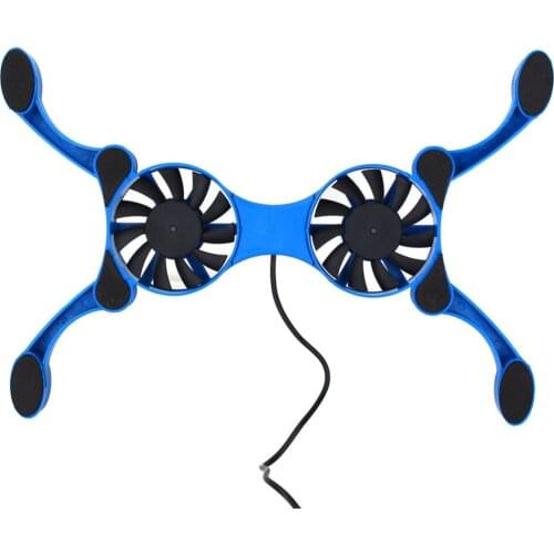 MIni Portable USB Octopus Two Cooling Fan Laptop Cooling Pads for Macbook Acer Dell Lenovo ASUS HP Notebok PC Tablet Laptop Pads