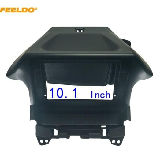 FEELDO Car Audio Fascia Frame Adapter For Honda Odyssey 10.1" Big Screen 2DIN Dash Fitting Panel Frame Kit #HQ6889