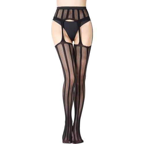 Plus size sexy pantyhose black women’s pantyhose stockings Open Fishnet stockings Club party elastic mesh sexy S1104