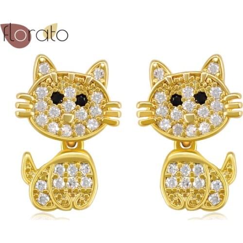 Cute Animal Cat Face Stud Earrings 925 Sterling Silver Ear Needle Minimalist Women Earrings Exquisite Earrings Birthday Gift