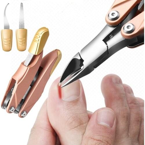 Nail Cuticle Nipper Stainless Steel Nail File Clipper Dead Skin Remover Scissor Plier Manicure Nail Art Tool LJ04