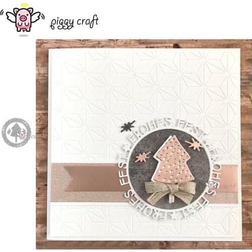 Piggy Craft metal cutting dies cut die mold Fest frohes letters ring Scrapbook paper craft knife mould blade punch stencils dies