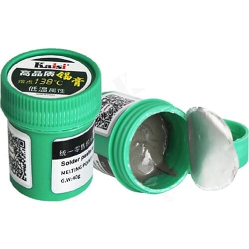 High Quality Kaisi Solder Paste non Clean 138°C 183°C 220°C Welding Paste for Phone CPU SMD PCB SMT Repair Soldering Paste