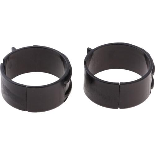 2 Pieces Bike Front Derailleur Clamp 34.9mm Straight Folding Bike Ring Clip Seatpost Cycling Accessory