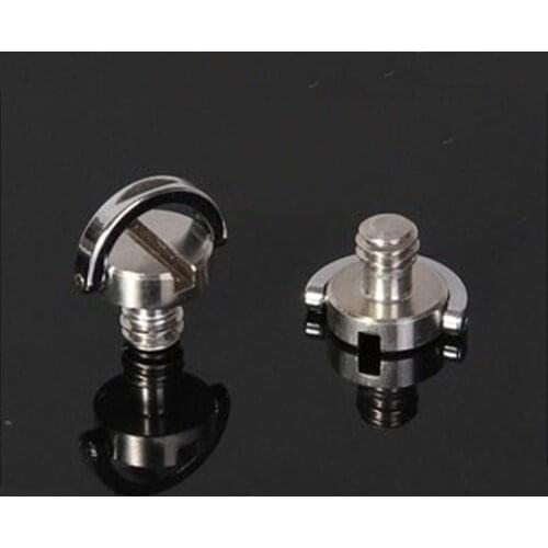 1/4" D-Ring Camera Screws for DSLR Camera Tripod Quick Release Plate