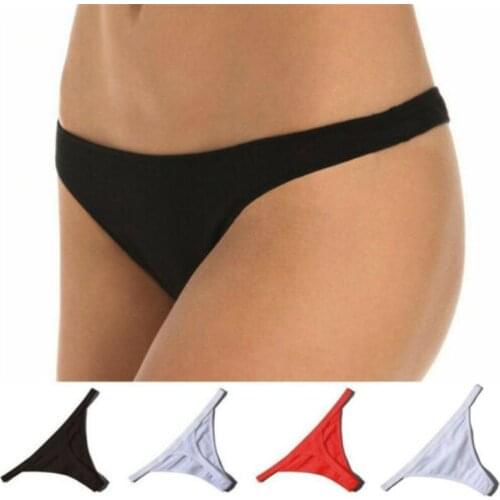 1pcs Cotton Womens Sexy Cotton Thongs G-string Underwear Panties Briefs Soft Briefs Sexy Lingerie Low Waist Lingerie g-string