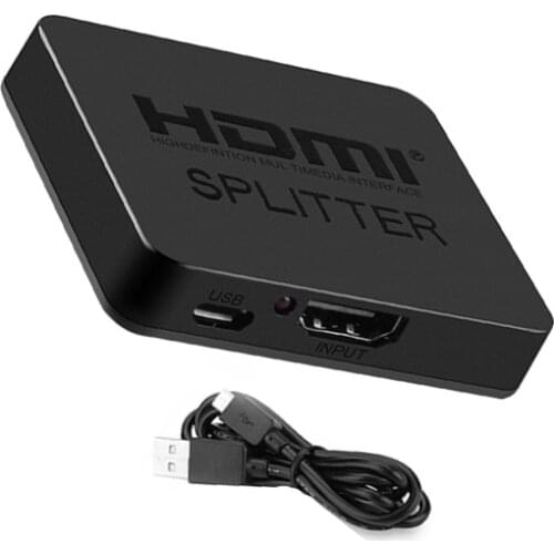 1 in 2 out HDMI-compatible Splitter 4K 1080P 1x2 HDCP Converter 3D Switcher 2 Port Hub For PS3 Xbox HDTV DVD TV BOX Monitor