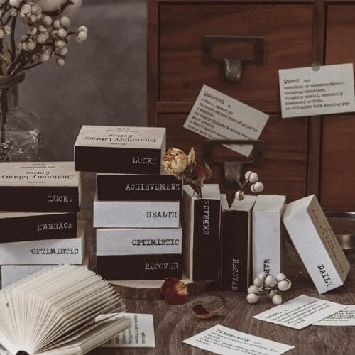 100Pcs English Dictionary Material Paper Junk Journal Planner Craft Paper Scrapbooking Vintage Decorative DIY Craft Photo Albums
