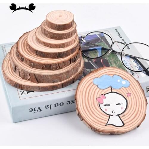 2pcs Pine Wood DIY Crafts Micro Model Small Wood Pile DIY Hand-painted Decorative Wooden Decoration for Kids Shoot Props