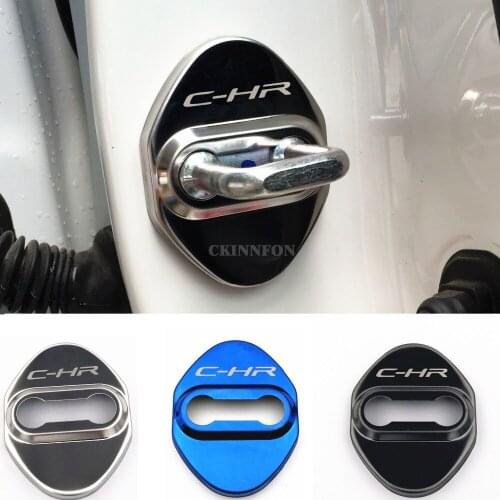 200Set 4Pcs/Set Door Lock Decoration Protection Cover Emblem Case for Toyota C-HR CHR Accossories Car Styling