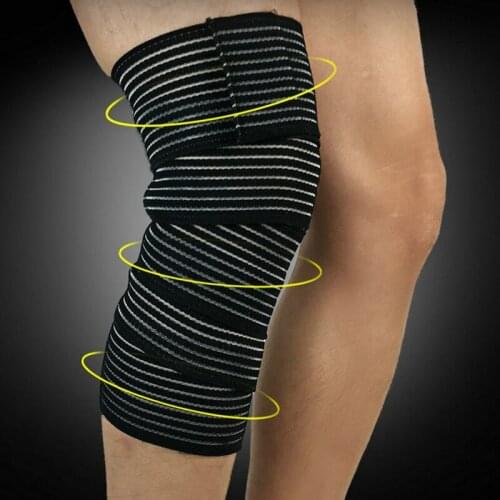 Aipbunny Breathable Bandage Hiking Cycling Knee Brace protection Basketball Skating Calf Knee Support sports safety kneepad