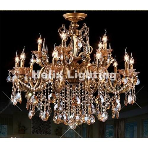 Free Shipping 15L and 18L 8 Lights European Luxury Fashion Crystal Chandelier Light Bronze Crystal Chandelier Luxury Chandelier