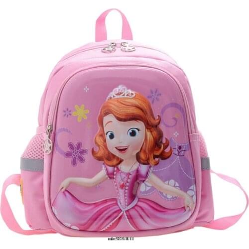 Disney Mochilas 3D Sofia princess Children School Bags Girls Kids School Backpack Lightweight Waterproof Primary kids Schoolbags