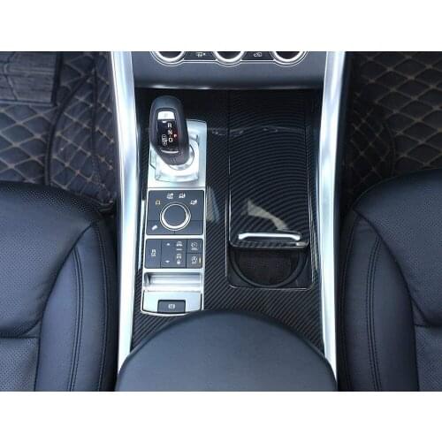 For Land Rover Range Rover Sport 2014-2017(LHD), Carbon Fiber Style ABS Plastic Center Console Panel Cover Frame Trim
