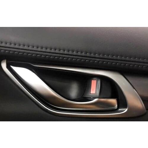 For Mazda CX8 CX-8 CX-5 2017 2018 2019 2020 Matte Car styling Inner Door Handle Bowl Cover Trim stickers Interior accessories