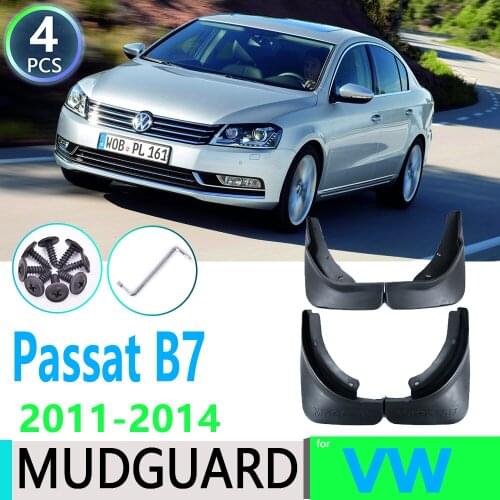 For Volkswagen VW Passat B7 2011 2012 2013 2014 3C 4pcs Car Fender Mudguard Mud Flaps Guard Splash Flap Car Accessories
