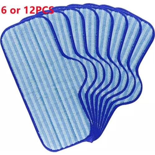 HOT SALE 6 or 12Pcs Of Washable Replacement Microfiber Steam Mop Pads Suitable For Dupray Neat Washable Mats