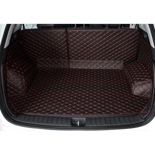 Good quality & Free shipping! Full set trunk mats for New Hyundai Tucson 2016 wear-resisting cargo liner carpets for Tucson 2017