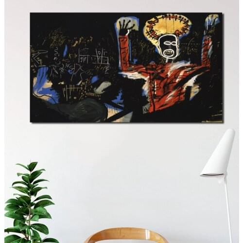 Jean Michel Street Graffiti Wall Art Canvas Posters Prints Painting Wall Pictures For Modern Living Room Home Decor Accessories