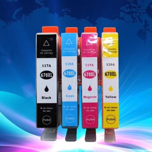 INK WAY 10 Pack Ink cartridge with high yield chip for HP670XL for HP Deskjet 3525/4615/4625/5525/6525 e-All-in-One
