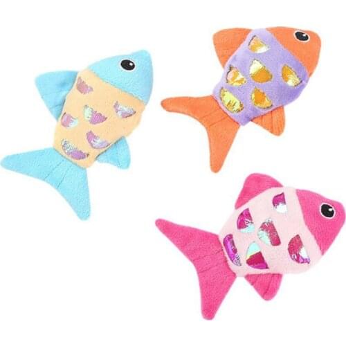 Pet Cat Cat Mint Ring Paper Plush Fish Toy Rose Red