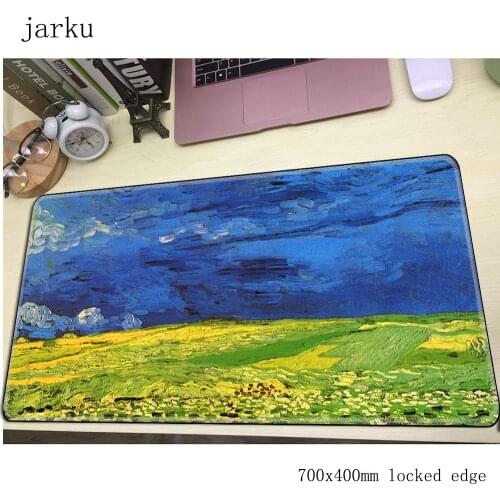 Van gogh mousepad gamer 700x400X3MM gaming mouse pad large HD print notebook pc accessories laptop padmouse ergonomic mat