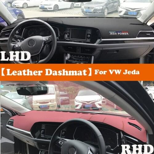 Leather Dashmat Accessories Car-Styling Dashboard Covers Pad Dash Mat Sunshade Carpet For Volkswagen VW Jeda 2019 2020 2021