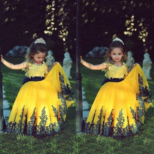 Lace Princess Dress Baby Tutu Costume Children Clothing Ball Gowns For Girls Flower Girl Dress First Communion Dresses for Girls