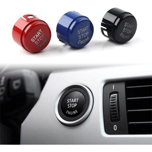 Auto Car Engine Start Stop Switch Button Cover Without OFF For BMW F10 F15 F16 F22 ABS Plastic