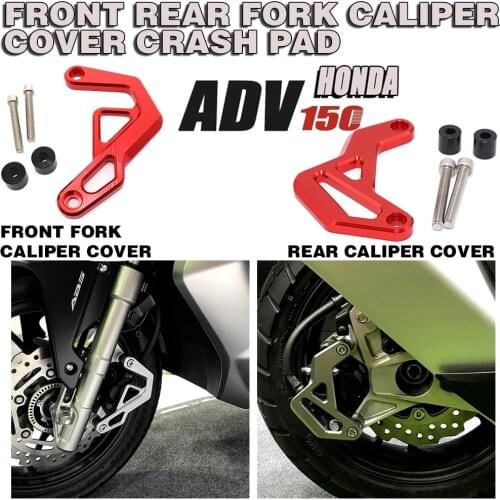 Motorcycle Accessori Rear Fork Caliper Cover Protection CNC Aluminum Protector Crash Pad For Honda ADV150 ADV 150 2019 2020
