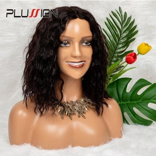 Plussign Display Manikin Head Bust For Wigs Smile Face Mannequin Head With Shoulder Wig Wig Head For Display