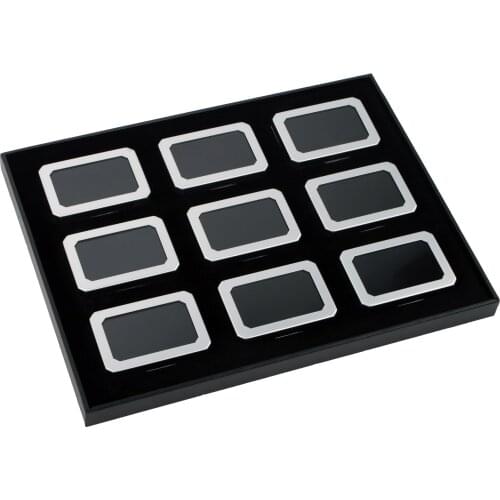 Metal Diamond Jewelry Display Box Tray Gems Stone Box Jewelry Storage Organizer Case